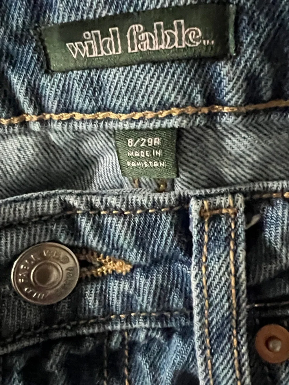 Wild Fable highest rise Mom Jean Shorts Happy on back pocket